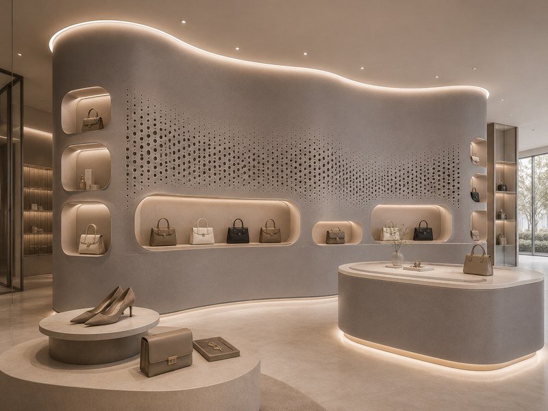 WAZWOOD CNC Design Panels — Retail WAZWOOD precision CNC panels for luxury retail display units and showrooms