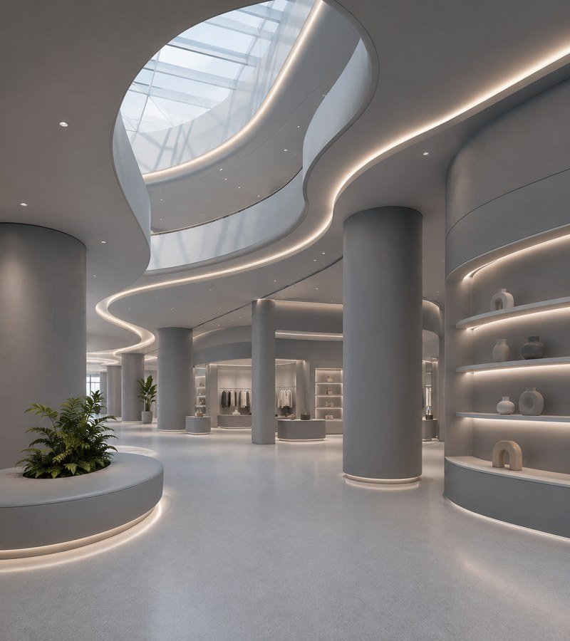 WAZWOOD Commercial Boards — Retail Mall Interior WAZWOOD interior boards used in luxury retail mall fitout