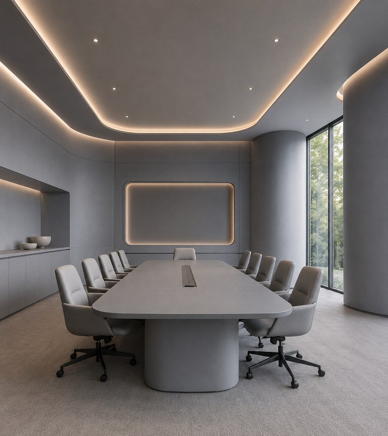 WAZWOOD Commercial Wall Panels — Luxury Conference Room WAZWOOD luxury wall panels in conference room interior