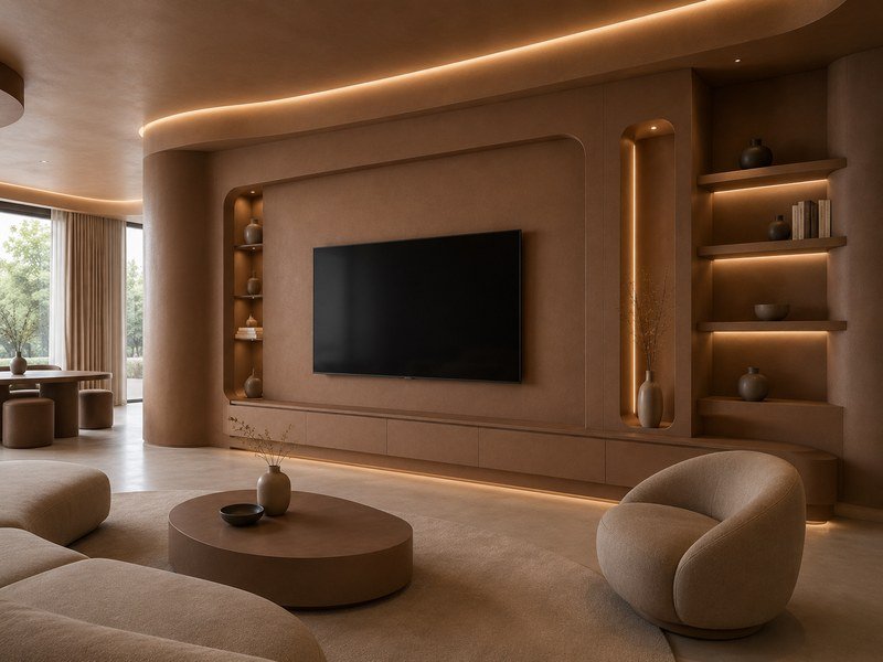 Luxury apartment decorative wall