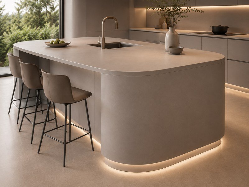 Premium kitchen island with NFC boards