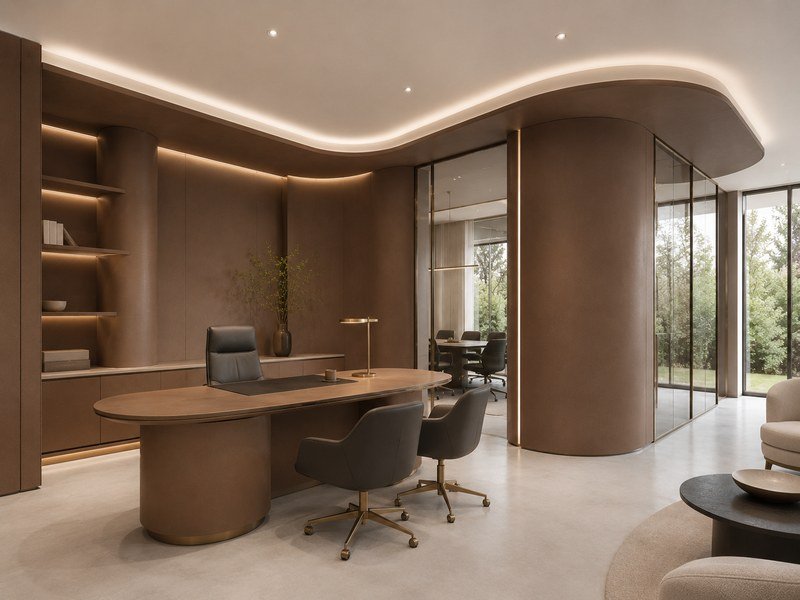 WAZWOOD Laminated Panels — Office WAZWOOD board with acrylic laminate for premium office interior furniture