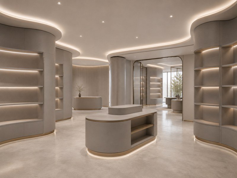 WAZWOOD Laminated Panels — Retail WAZWOOD laminated display panels for luxury retail and showroom environments