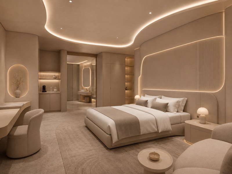 Five-star hotel luxury interior