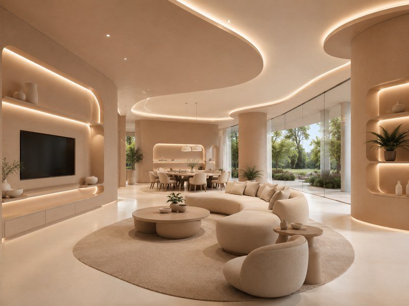 WAZWOOD NFC Board Manufacturer India — Residential Application WAZWOOD natural fiber composite boards in luxury residential interior