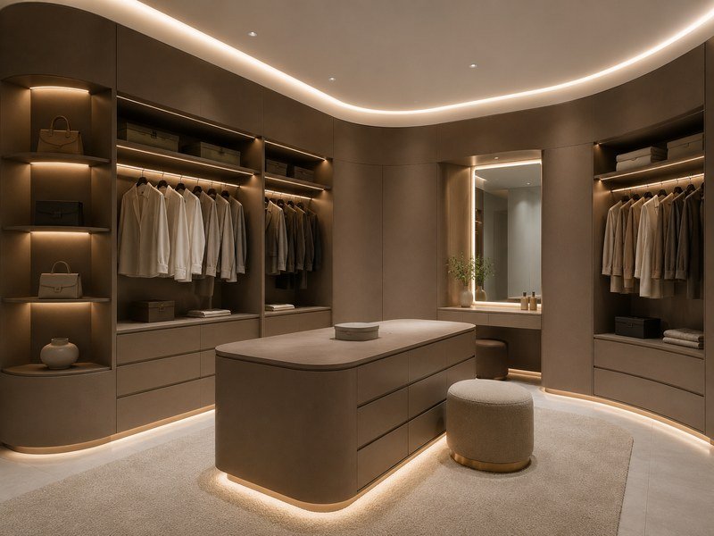 Luxury wardrobe with premium boards