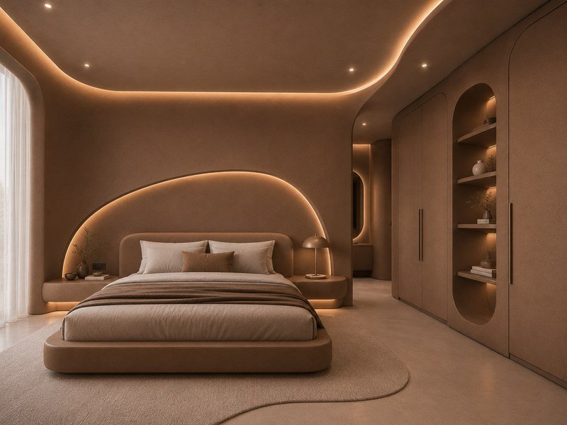 WAZWOOD Residential Interior Boards — Premium Apartment WAZWOOD interior boards in premium luxury apartment bedroom furniture