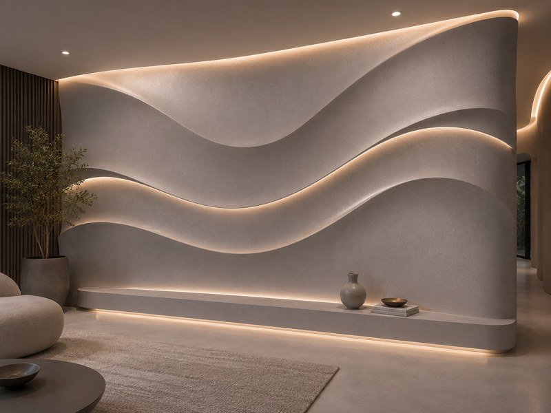 WAZWOOD Residential Interior Boards — Feature Wall WAZWOOD decorative boards for luxury residential feature wall and accent wall