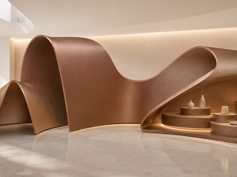 WAZWOOD decorative boards for luxury fashion boutique interior walls