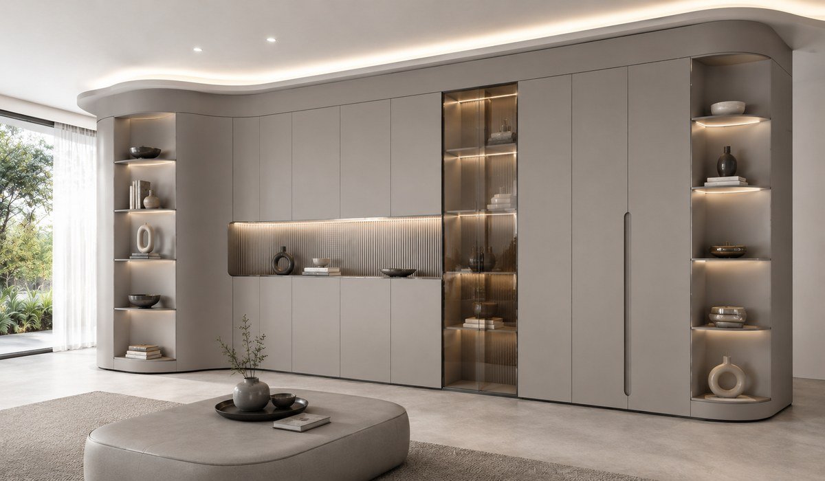 WAZWOOD NFC board storage cabinets and built-in storage for premium home interiors