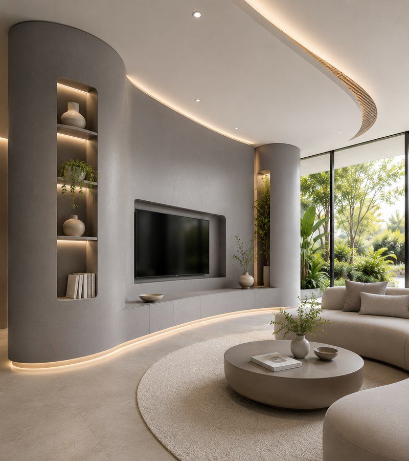 Modern green interior design