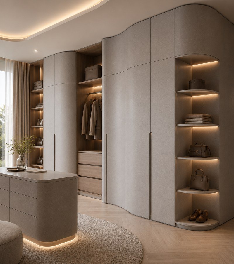 WAZWOOD Veneer Finishing Board — Residential WAZWOOD veneer base board for luxury residential interior wardrobe and furniture